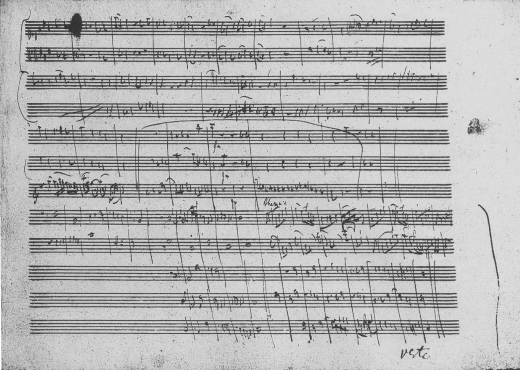 Mozart's Music Sketch