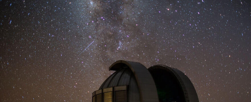 An observatory looking at space.